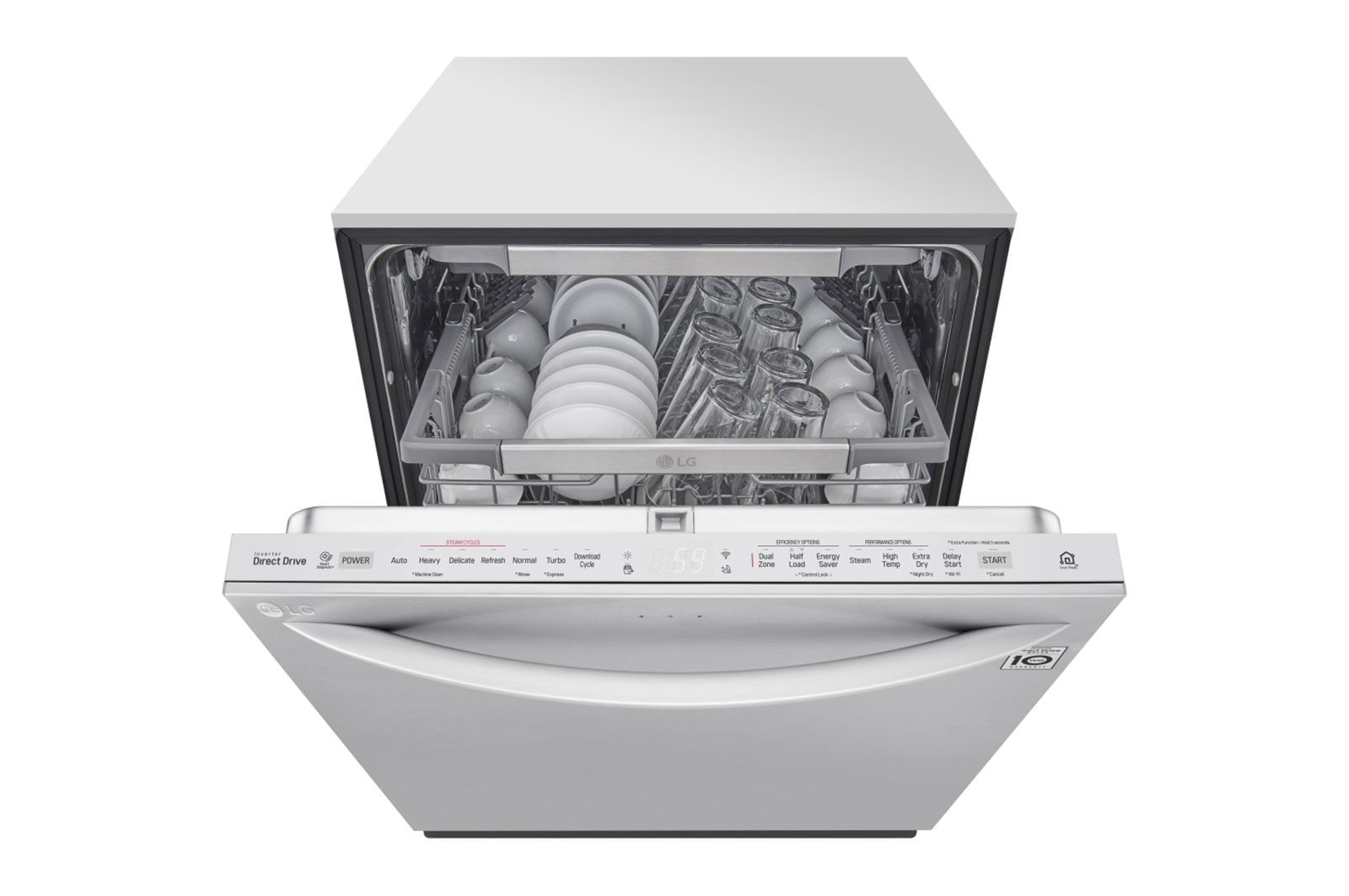 LG Lave-vaisselle QuadWash<sup>MD</sup> doté de la technologie TrueSteam ThinQ<sup>MD</sup>, LDT7808SS