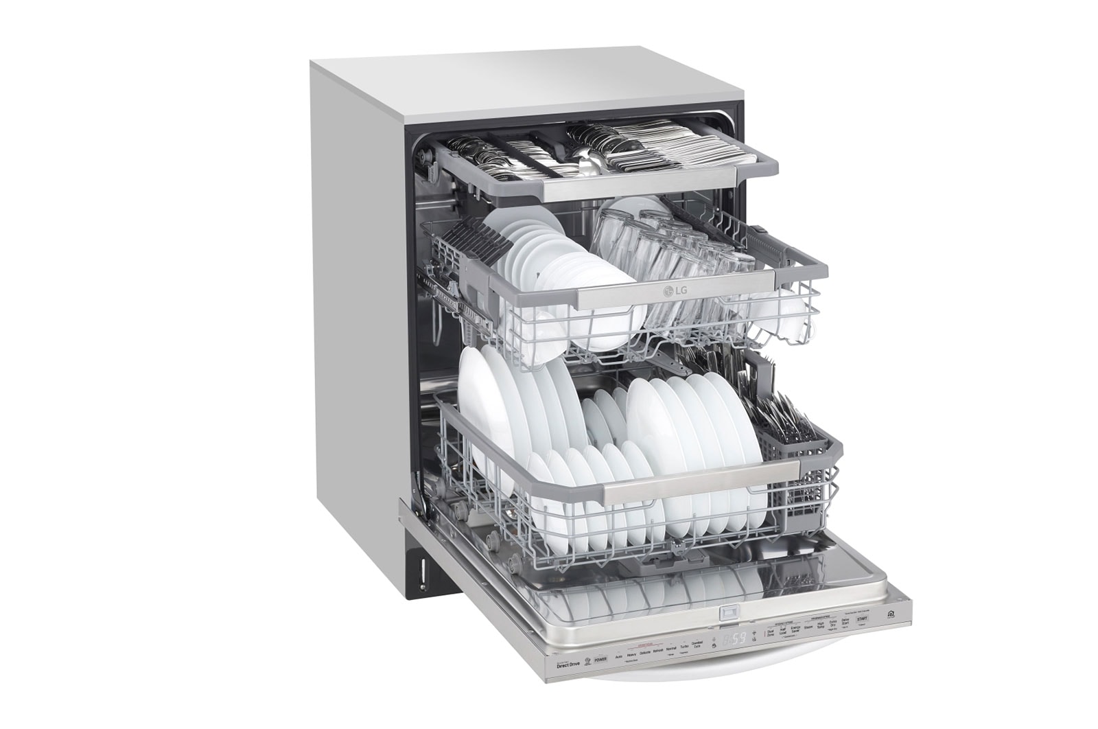 LG Lave-vaisselle QuadWash<sup>MD</sup> doté de la technologie TrueSteam ThinQ<sup>MD</sup>, LDT7808SS