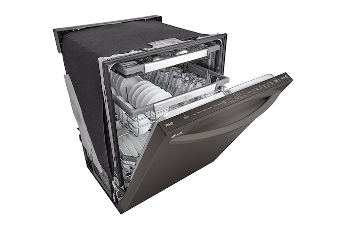 LG Lave-vaisselle intelligent avec lave et sèche en 1 heure, commandes sur le dessus et système QuadWash Pro<sup>MC</sup>, technologie TrueSteam<sup>MD</sup> et technologie Dynamic Dry<sup>MC</sup>, LDTH7972D