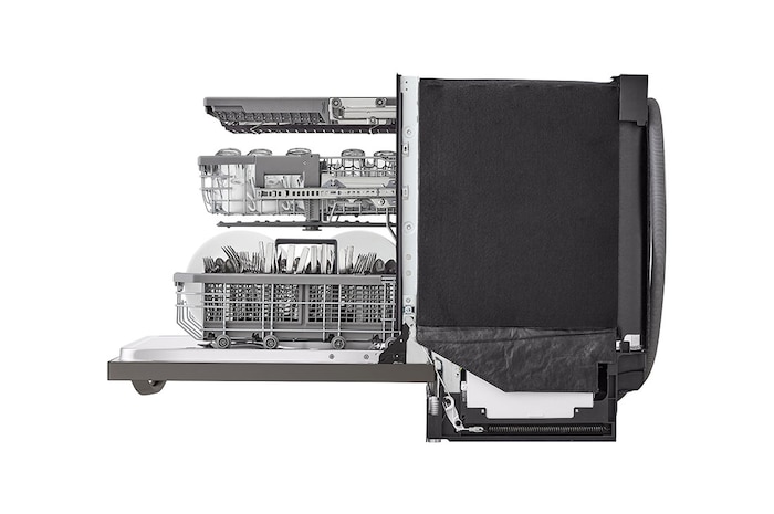 LG Lave-vaisselle intelligent avec lave et sèche en 1 heure, commandes sur le dessus et système QuadWash Pro<sup>MC</sup>, technologie TrueSteam<sup>MD</sup> et technologie Dynamic Dry<sup>MC</sup>, LDTH7972D