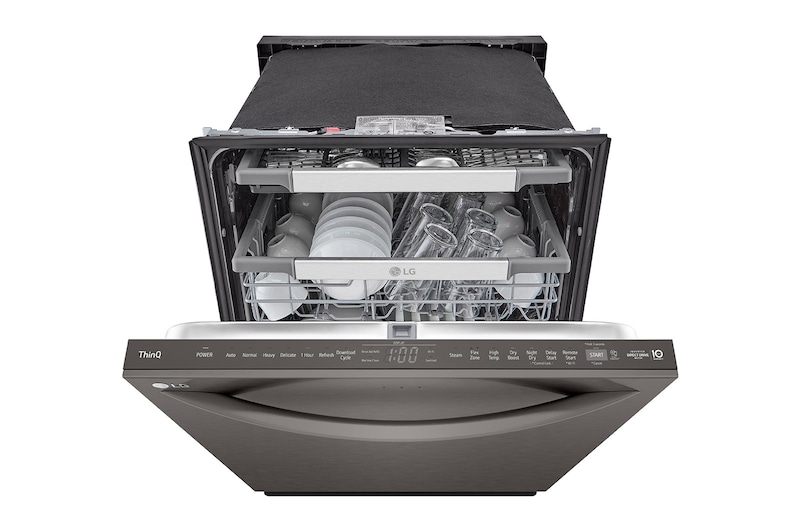 LG Lave-vaisselle intelligent avec lave et sèche en 1 heure, commandes sur le dessus et système QuadWash Pro<sup>MC</sup>, technologie TrueSteam<sup>MD</sup> et technologie Dynamic Dry<sup>MC</sup>, LDTH7972D