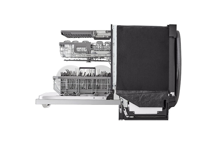 LG Lave-vaisselle intelligent avec lave et sèche en 1 heure, commandes sur le dessus et système QuadWash Pro<sup>MD</sup>, technologie TrueSteam<sup>MD</sup> et technologie Dynamic Dry<sup>MC</sup>, LDTH7972S