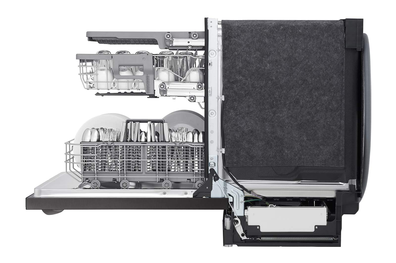 LG Lave-vaisselle à commandes sur le dessus doté du Wi-Fi, du système TrueSteam<sup>MD</sup> et d’un 3e panier, LDTS5552D