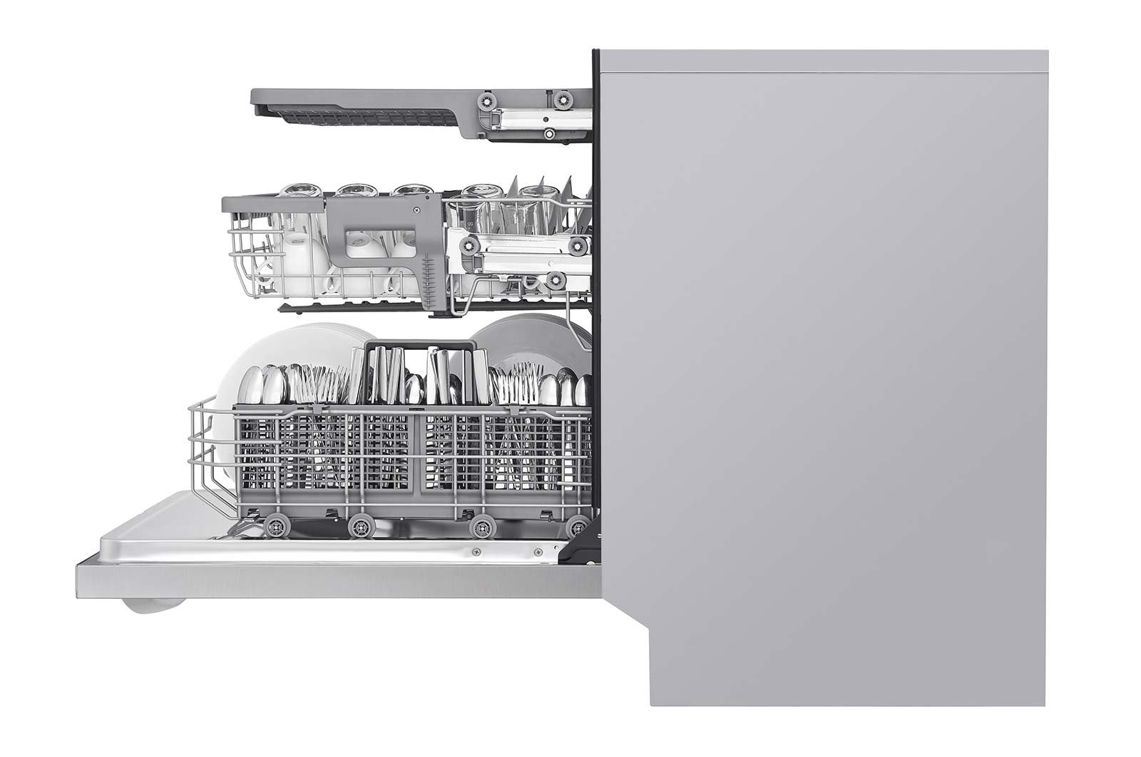 LG Lave-vaisselle à commandes sur le dessus doté du Wi-Fi, du système TrueSteam<sup>MD</sup> et d’un 3e panier, LDTS5552S