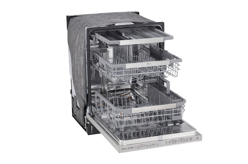 LG Lave-vaisselle LG STUDIO à vapeur et à commandes supérieures avec technologie QuadWash<sup>MC</sup>, LSDT9908SS