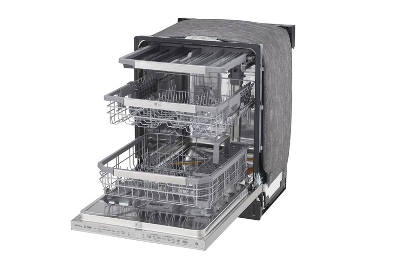 LG Lave-vaisselle LG STUDIO à vapeur et à commandes supérieures avec technologie QuadWash<sup>MC</sup>, LSDT9908SS