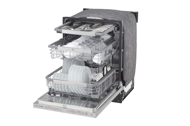 LG Lave-vaisselle LG STUDIO à vapeur et à commandes supérieures avec technologie QuadWash<sup>MC</sup>, LSDT9908SS