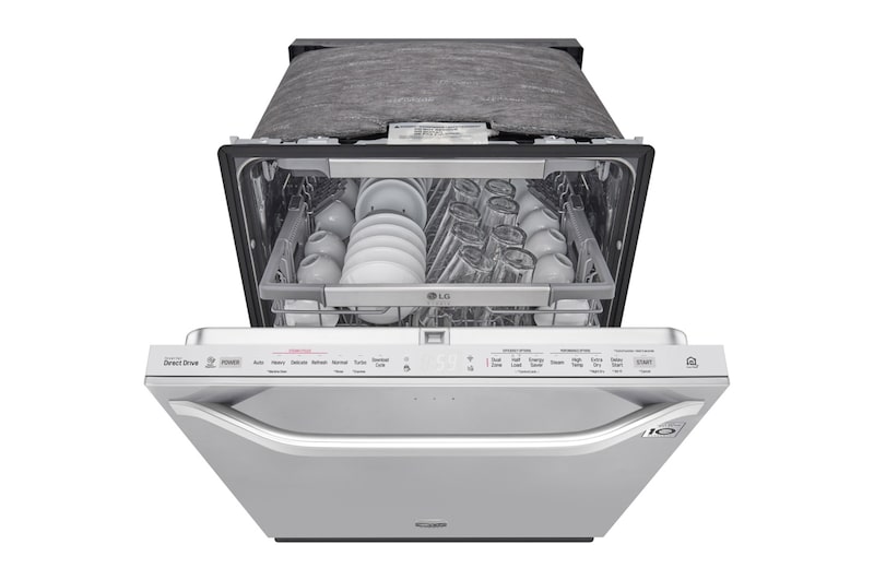 LG Lave-vaisselle LG STUDIO à vapeur et à commandes supérieures avec technologie QuadWash<sup>MC</sup>, LSDT9908SS