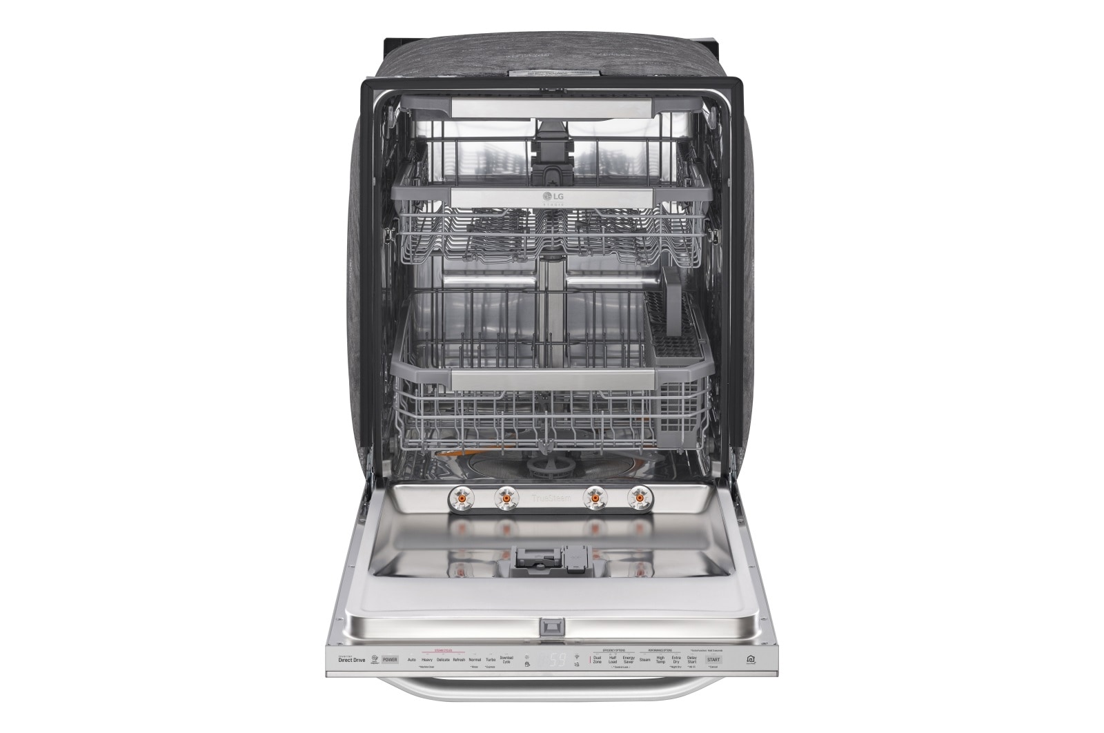 LG Lave-vaisselle LG STUDIO à vapeur et à commandes supérieures avec technologie QuadWash<sup>MC</sup>, LSDT9908ST