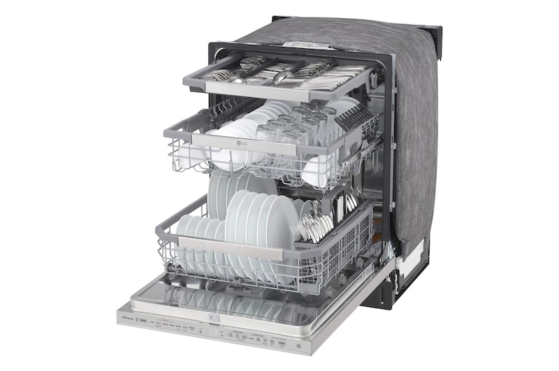 LG Lave-vaisselle LG STUDIO à vapeur et à commandes supérieures avec technologie QuadWash<sup>MC</sup>, LSDT9908ST