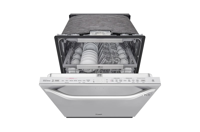 LG Lave-vaisselle LG STUDIO à vapeur et à commandes supérieures avec technologie QuadWash<sup>MC</sup>, LSDT9908ST