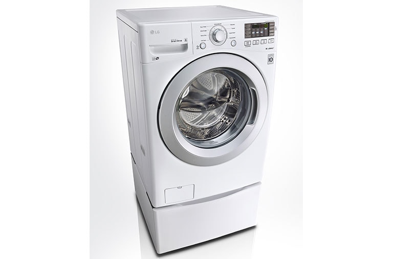 LG Ensemble TWINWash<sup>MC</sup> de LG d‘une capacité de 6,3 pi³ avec laveuse SideKick<sup>MC</sup> et sécheuse électrique de LG, WM3270CW_WD100CW_DLE3170W_WDP4W