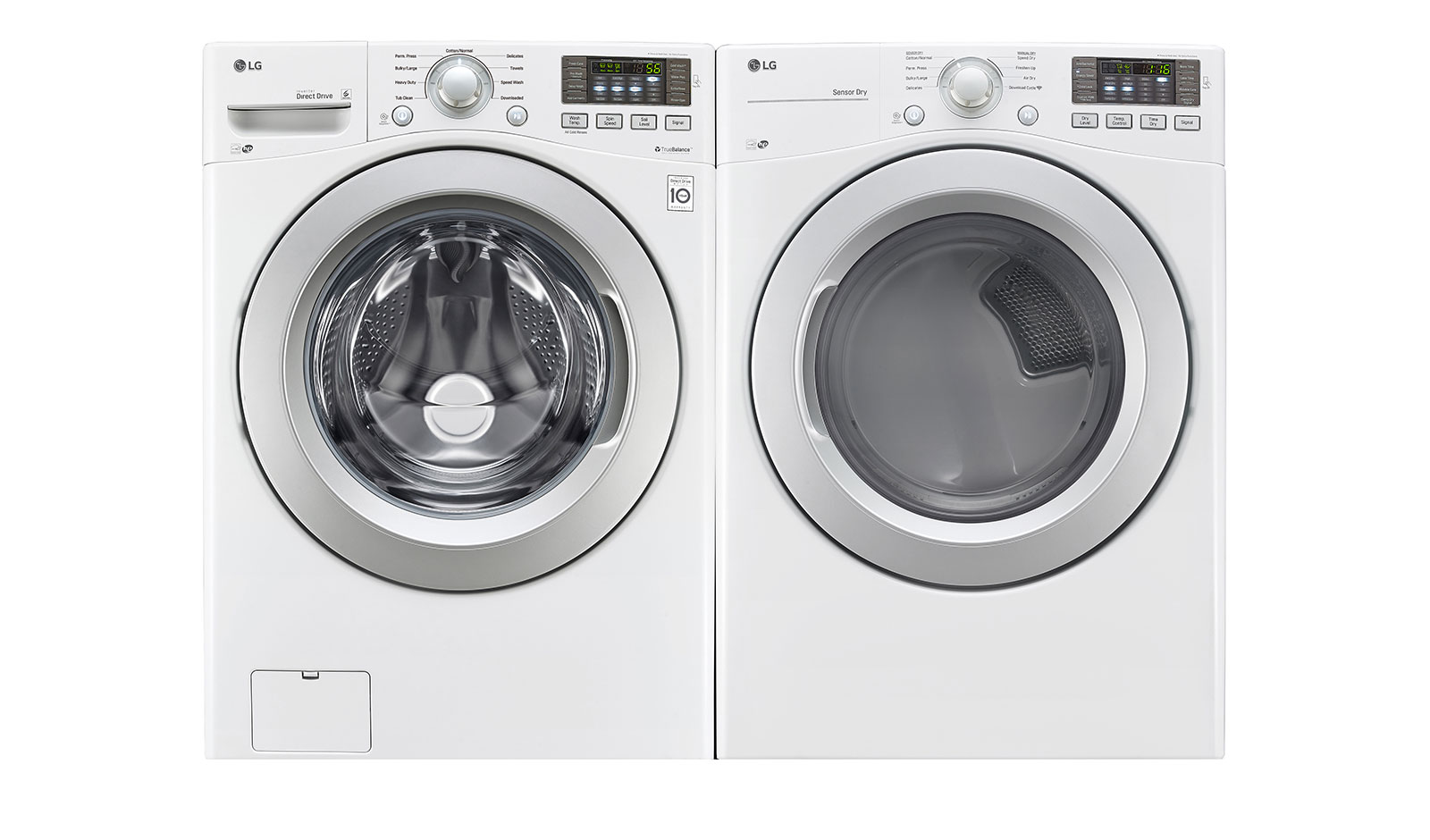 LG Ensemble TWINWash<sup>MC</sup> de LG d‘une capacité de 6,3 pi³ avec laveuse SideKick<sup>MC</sup> et sécheuse électrique de LG, WM3270CW_WD100CW_DLE3170W_WDP4W