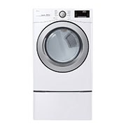 LG Ensemble TWINWash<sup>MC</sup> de LG d‘une capacité de 6,3 pi³ avec laveuse Piédestal  et sécheuse électrique de LG, WM3500CW_WD100CW_DLE3500W_WDP4W