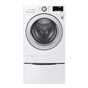 LG Ensemble TWINWash<sup>MC</sup> de LG d‘une capacité de 6,3 pi³ avec laveuse Piédestal  et sécheuse électrique de LG, WM3500CW_WD100CW_DLE3500W_WDP4W