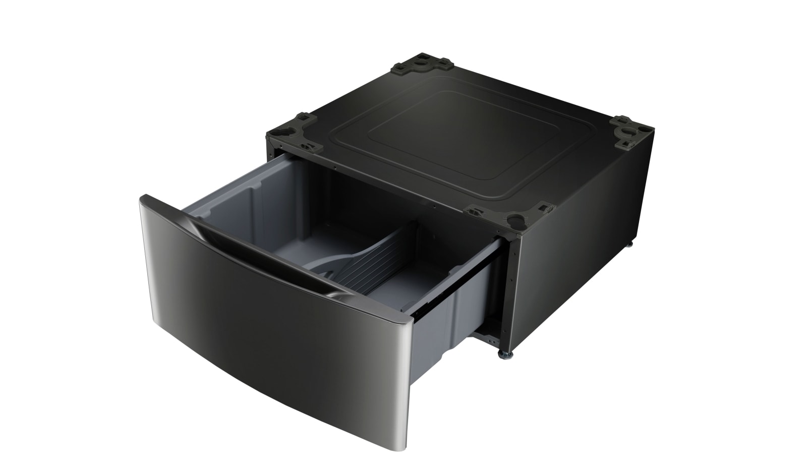 LG Ensemble TWINWash<sup>MC</sup> de LG d‘une capacité de 6,3 pi³ avec laveuse Piédestal et sécheuse électrique de LG, WM4370HKA_WD100CK_DLEX4370K_WDP4K