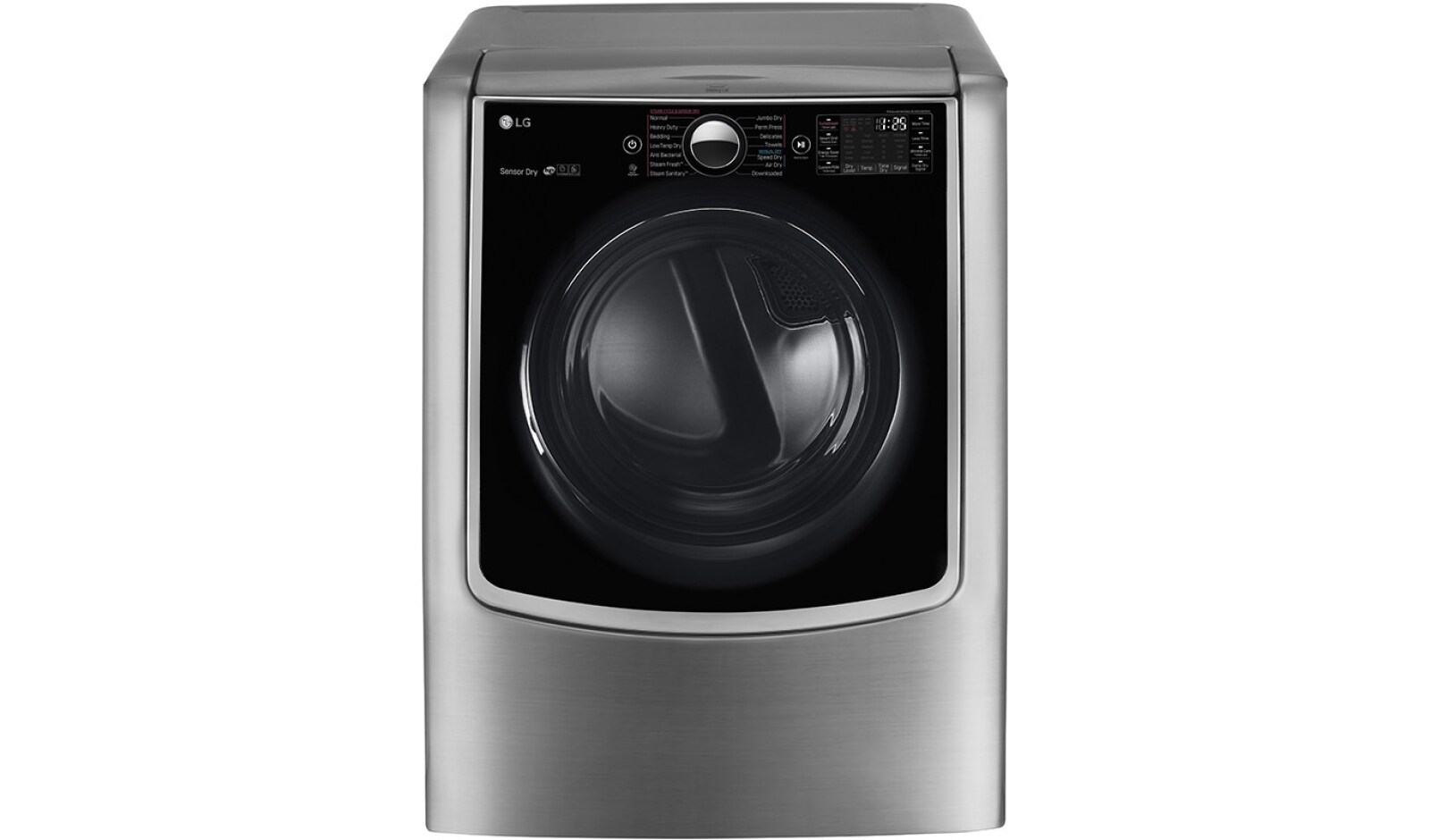 LG Ensemble TWINWash<sup>MC</sup> de LG d‘une capacité de 7,1 pi³ avec laveuse Piédestal et sécheuse au gaz de LG, WM9000HVA_WD200CV_DLGX9001V_WDP5V