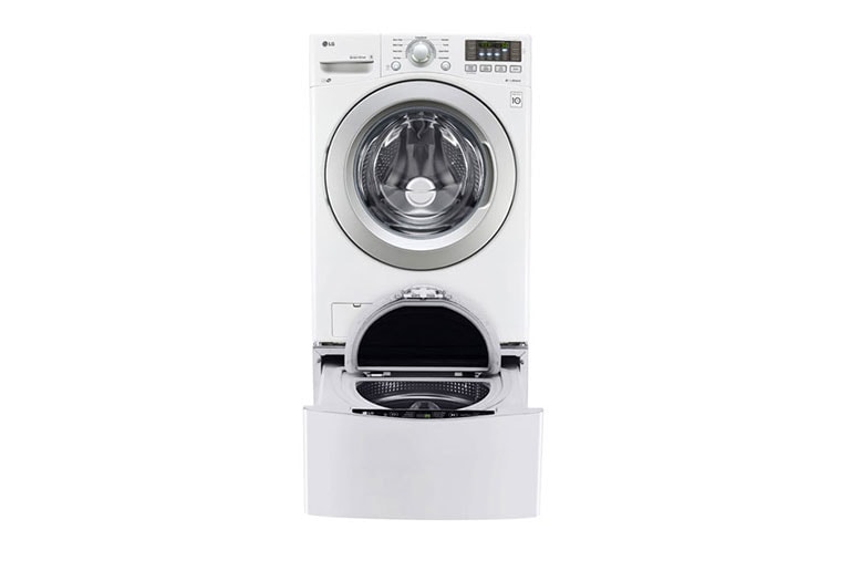LG Ensemble TWINWash<sup>MC</sup> de LG d‘une capacité de 6,3 pi³ avec laveuse SideKick<sup>MC</sup> et sécheuse électrique de LG, WM3270CW_WD100CW