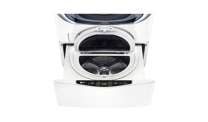 LG Ensemble TWINWash<sup>MC</sup> de LG d‘une capacité de 6,3 pi³ avec laveuse SideKick<sup>MC</sup> et sécheuse électrique de LG, WM3270CW_WD100CW