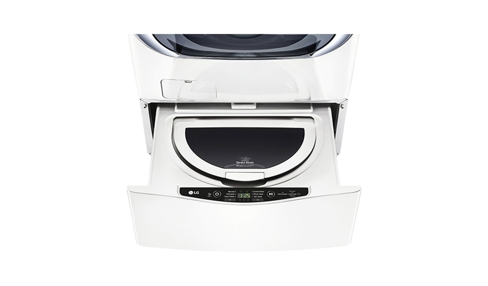 LG Ensemble TWINWash<sup>MC</sup> de LG d‘une capacité de 6,3 pi³ avec laveuse SideKick<sup>MC</sup> et sécheuse électrique de LG, WM3270CW_WD100CW