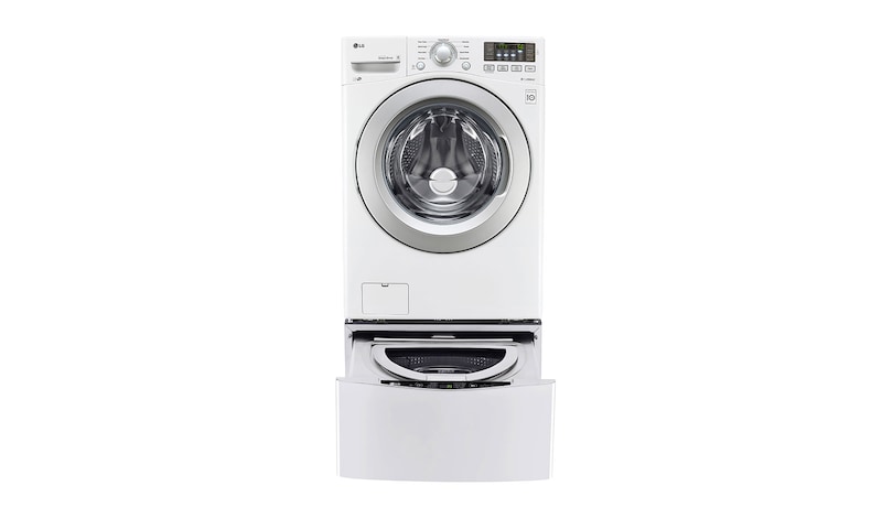 LG Ensemble TWINWash<sup>MC</sup> de LG d‘une capacité de 6,3 pi³ avec laveuse SideKick<sup>MC</sup> et sécheuse électrique de LG, WM3270CW_WD100CW