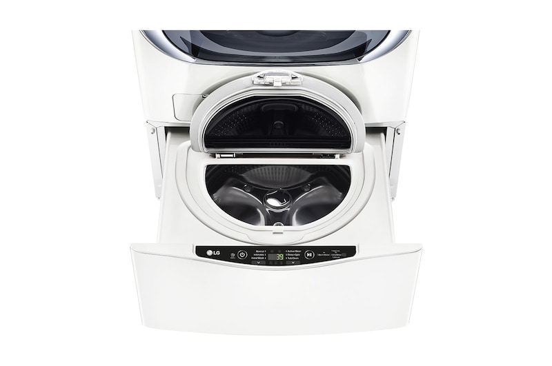 LG Ensemble TWINWash<sup>MC</sup> de LG d‘une capacité de 6,3 pi³ avec laveuse Piédestal et sécheuse électrique de LG, WM3500CW_WD100CW