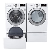 LG Ensemble TWINWash<sup>MC</sup> de LG d‘une capacité de 6,3 pi³ avec laveuse Piédestal et sécheuse électrique de LG, WM3500CW_WD100CW