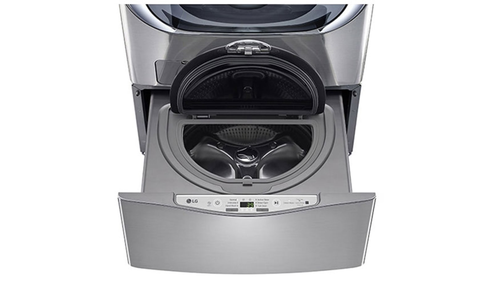 LG Ensemble TWINWashMC de LG d‘une capacité de 6,3 pi³ avec laveuse SideKickMC de LG, WM3670HVA_WD100CV