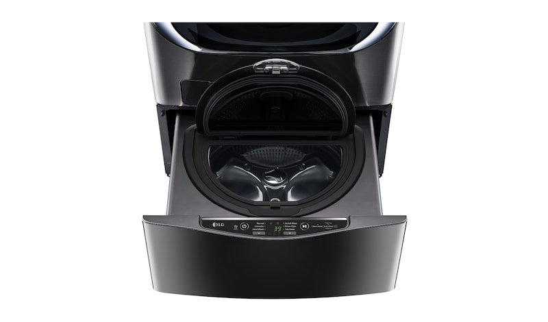 LG Ensemble TWINWash<sup>MC</sup> de LG d‘une capacité de 6,3 pi³ avec laveuse Piédestal de LG, WM4370HKA_WD100CK