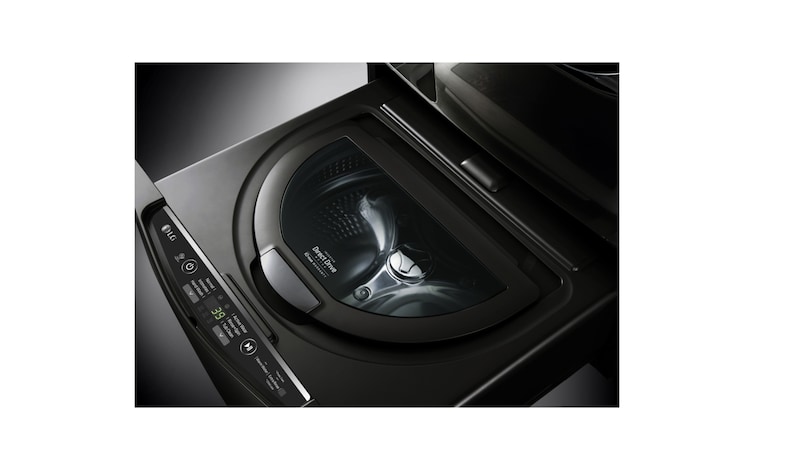 LG Ensemble TWINWash<sup>MC</sup> de LG d‘une capacité de 6,3 pi³ avec laveuse Piédestal de LG, WM4370HKA_WD100CK