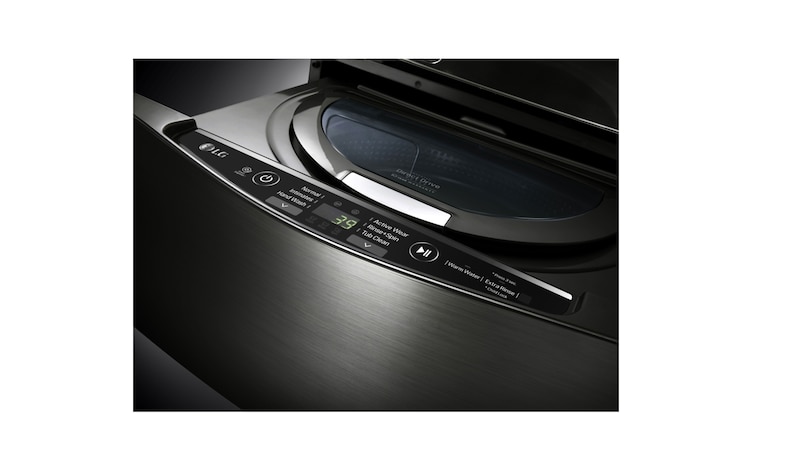 LG Ensemble TWINWash<sup>MC</sup> de LG d‘une capacité de 6,3 pi³ avec laveuse Piédestal de LG, WM4370HKA_WD100CK