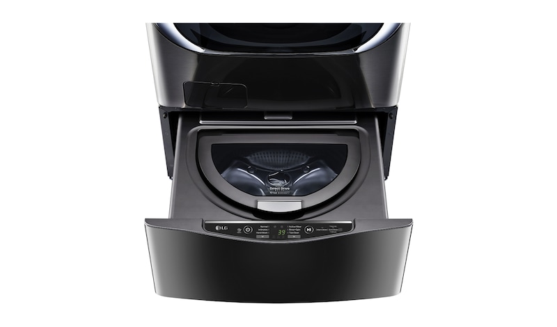 LG Ensemble TWINWash<sup>MC</sup> de LG d‘une capacité de 6,3 pi³ avec laveuse Piédestal de LG, WM4370HKA_WD100CK