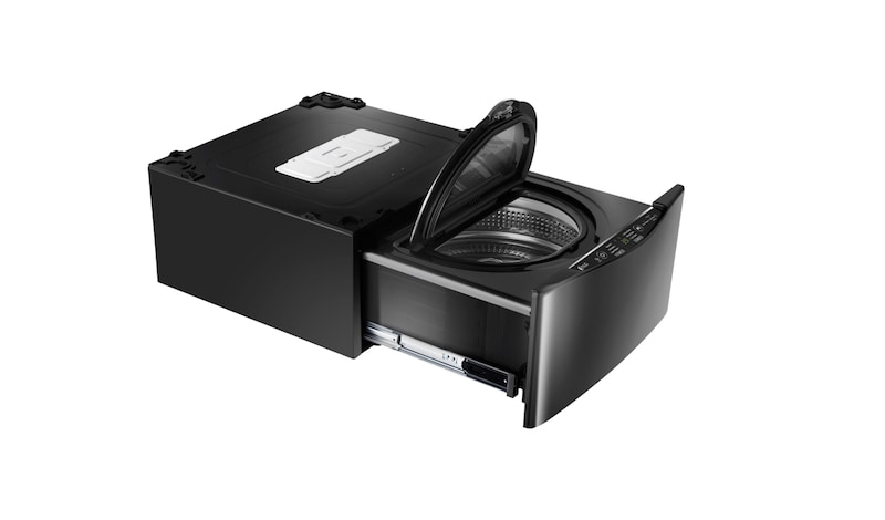 LG Ensemble TWINWash<sup>MC</sup> de LG d‘une capacité de 6,3 pi³ avec laveuse Piédestal de LG, WM4370HKA_WD100CK