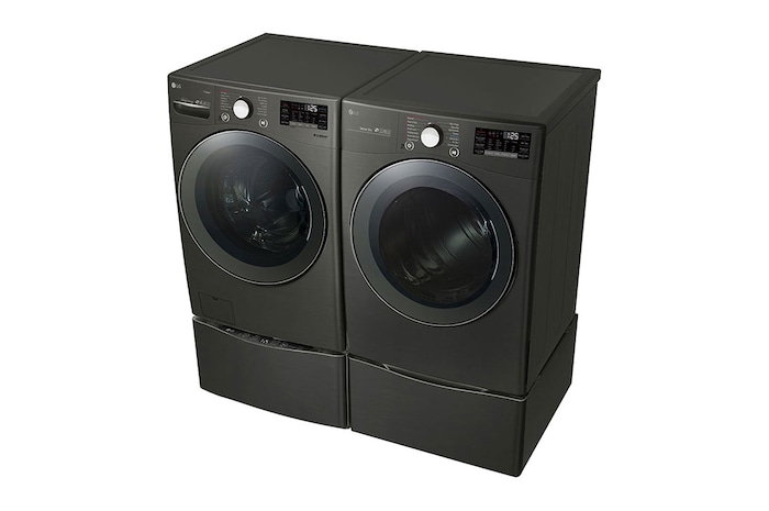 LG Piédestal de laveuse – Acier de Graphite, WDP4B