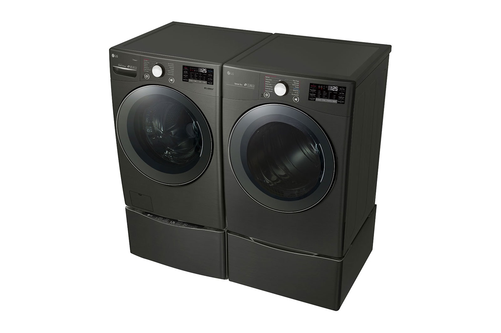 LG Piédestal de laveuse – Acier de Graphite, WDP4B