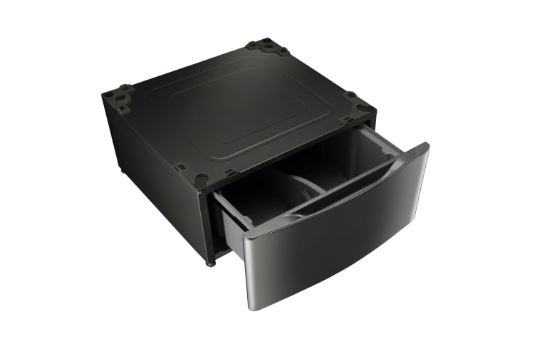 LG Piédestal de laveuse – acier inoxydable noir, WDP4K