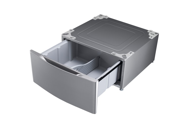 Vue avant de Piédestal de laveuse –  Acier de Graphite WDP4V