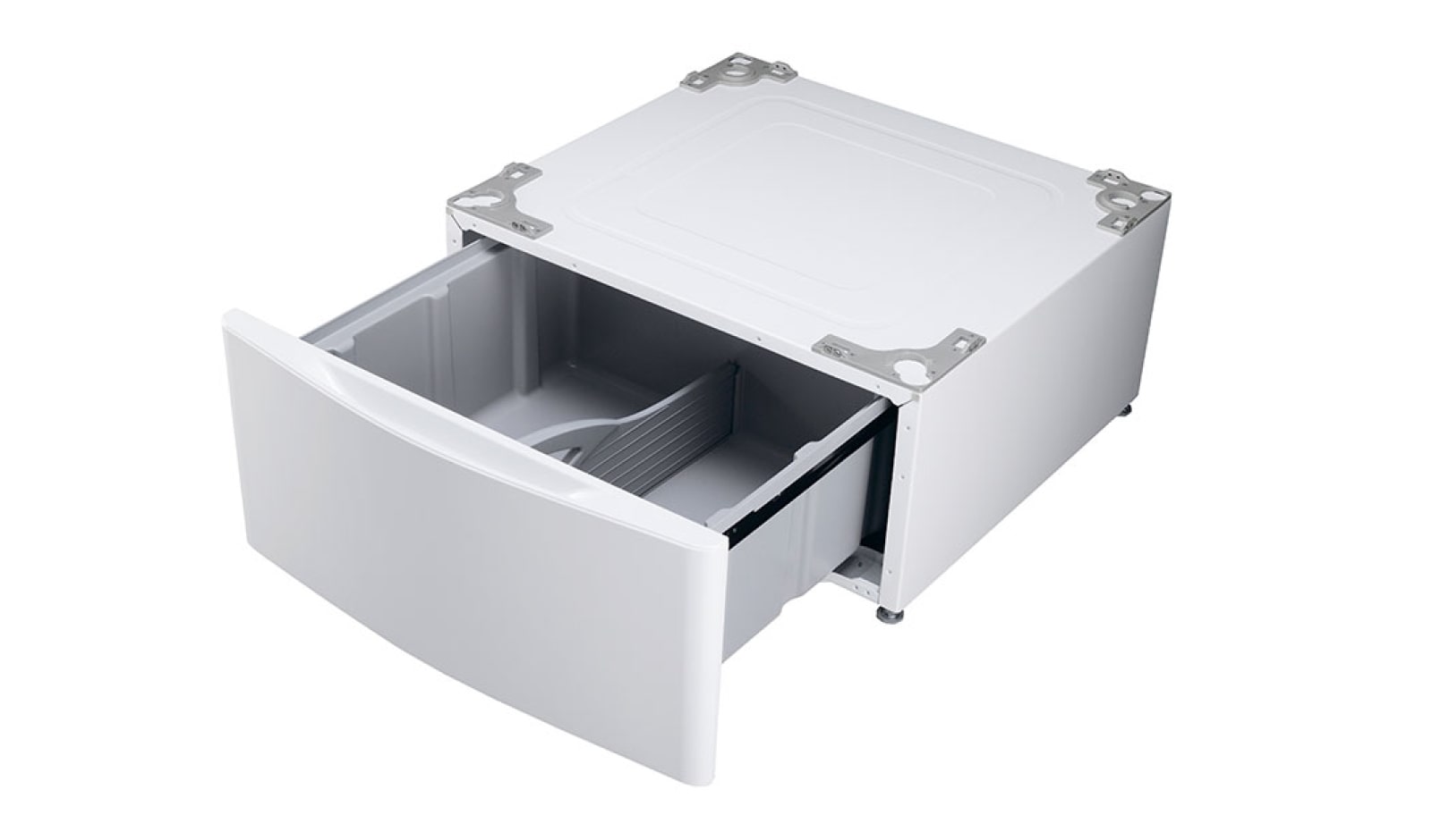 Vue avant de Piédestal de laveuse –  Blanc WDP4W