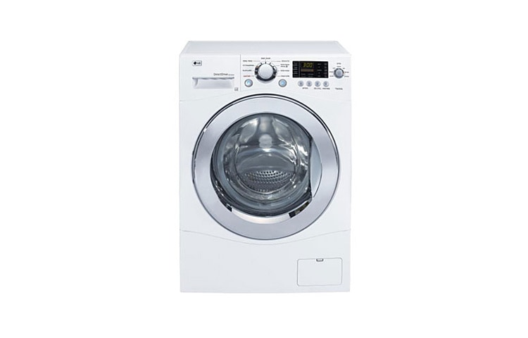 Vue avant de 2,7 pi 3 Laveuse à Chargement Frontal en Blanc WM1355HW