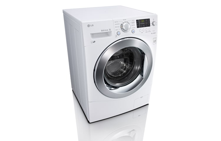 LG Laveuse à chargement frontal de 24 po d'une capacité de 2,6 pi 3 avec technologie 6Motion MC , WM1377HW