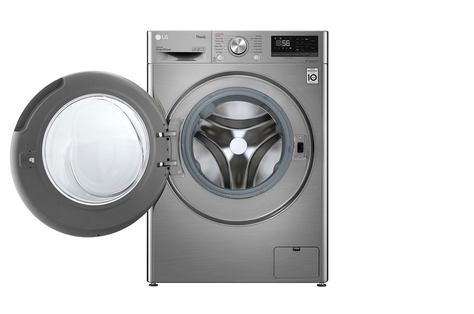 LG Laveuse à chargement frontal de 2,6 pi³ à hyper grande capacité dotée de l’AI , WM1455HVA