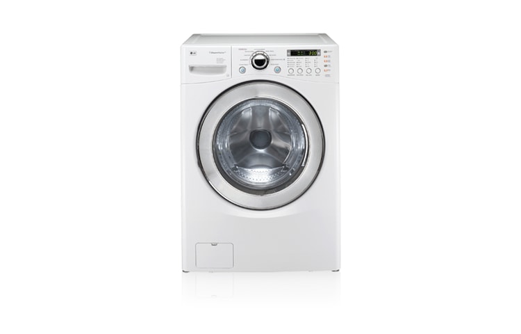 Vue avant de Laveuse à vapeur SteamWasher™ à chargement frontal avec cycle Allergiene WM2487HWMA