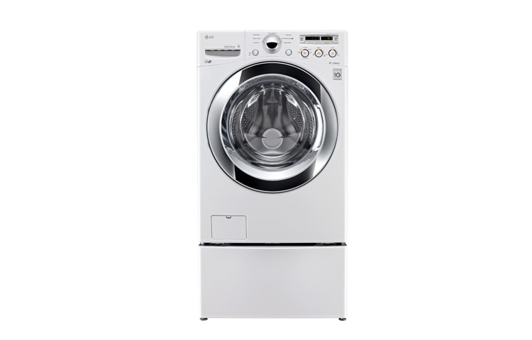 LG Laveuse à chargement frontal à super grande capacité de 4,6 pi 3 avec la technologie 6Motion MC , WM3055CW