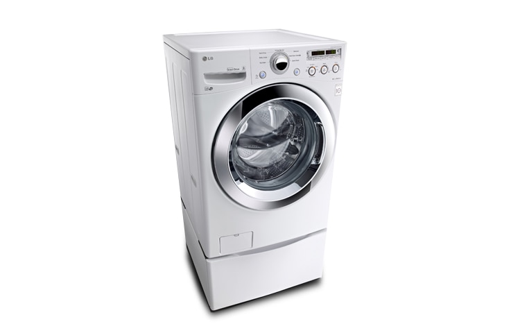 LG Laveuse à chargement frontal à super grande capacité de 4,6 pi 3 avec la technologie 6Motion MC , WM3055CW