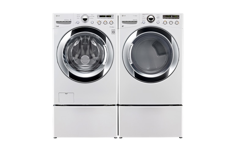 LG Laveuse à chargement frontal à super grande capacité de 4,6 pi 3 avec la technologie 6Motion MC , WM3055CW