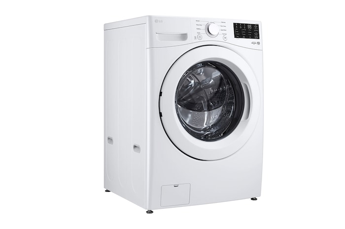 Vue latérale du LG Laveuse à chargement frontal de 5,8 pi³, 6Motion🅫, ColdWash🅫, modèle WM3470CW