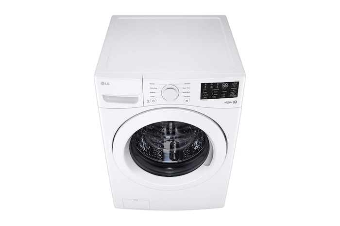 Vue du dessus du LG Laveuse à chargement frontal de 5,8 pi³, 6Motion🅫, ColdWash🅫, modèle WM3470CW