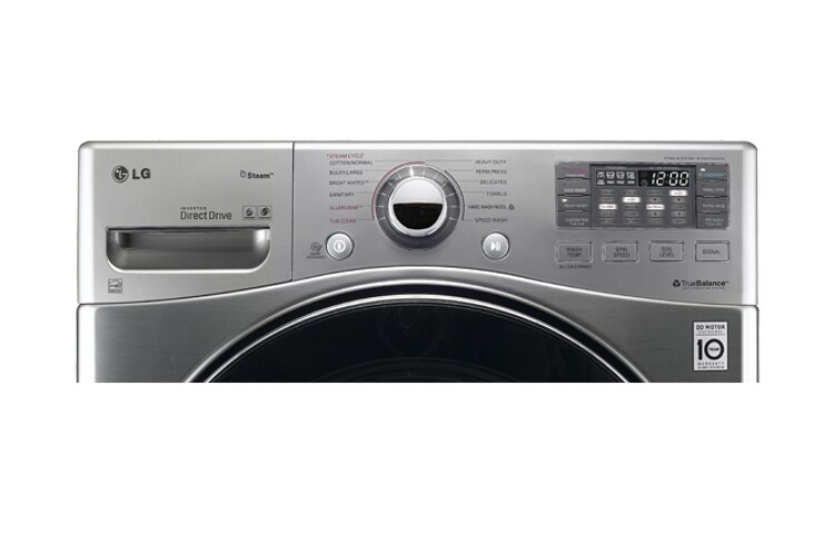LG Laveuse à vapeur SteamWasher à super grande capacité de 4,6 pi 3 avec technologie TurboWash, WM3470HVA