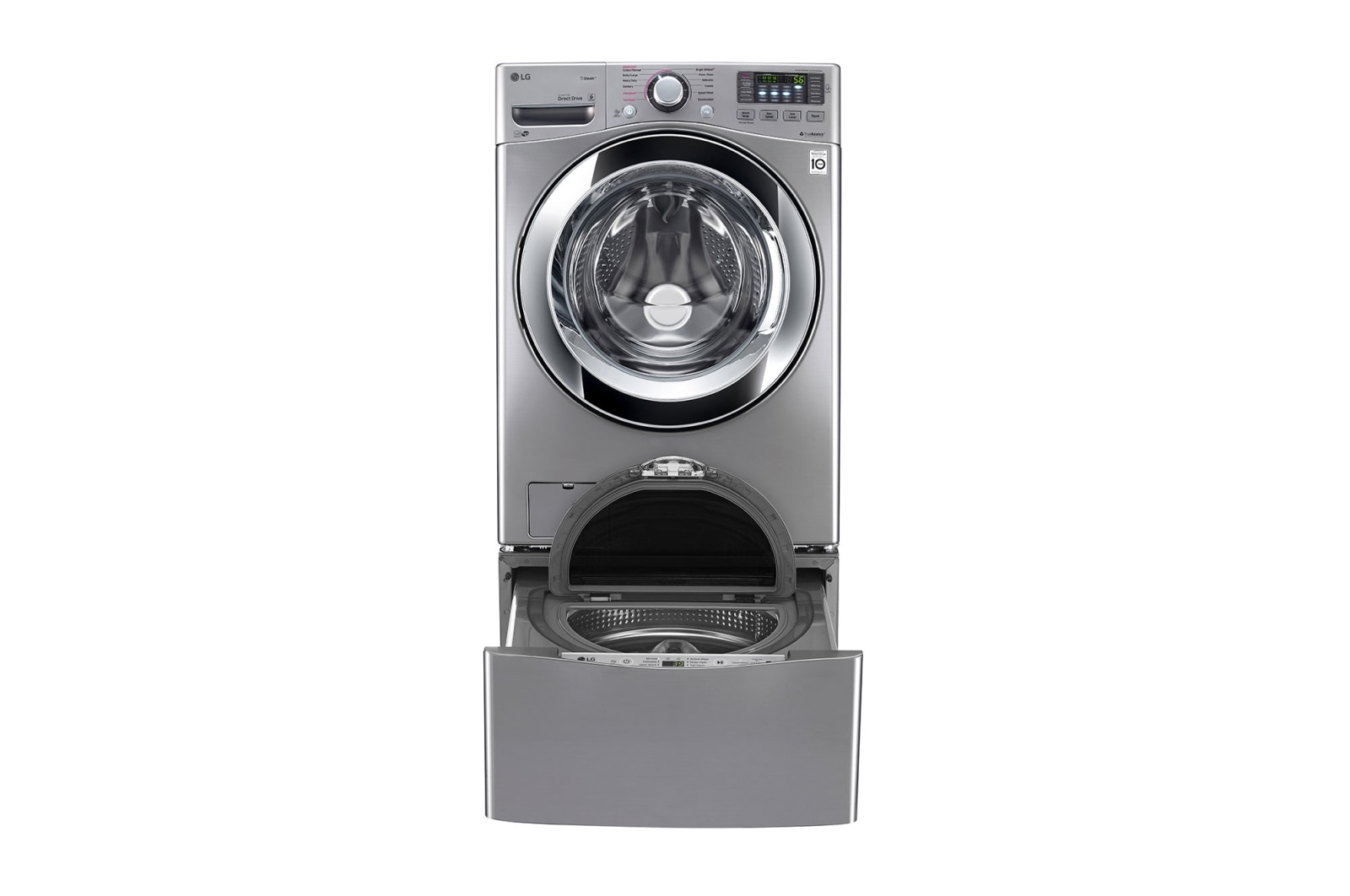 LG Laveuse de très grande capacité de 5,2 pi3 avec tambour en acier inoxydable NeveRustMC, WM3670HVA