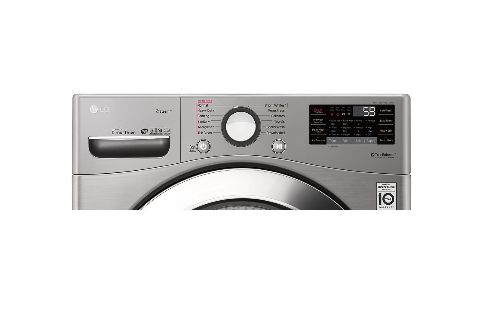 LG Laveuse intelligente à chargement frontal à ultra grande capacité (5,2 pi³) prenant en charge le Wi-Fi, WM3700HVA